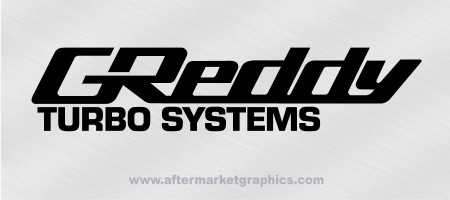 Greddy Turbo Systems Decals - Pair (2 pieces)